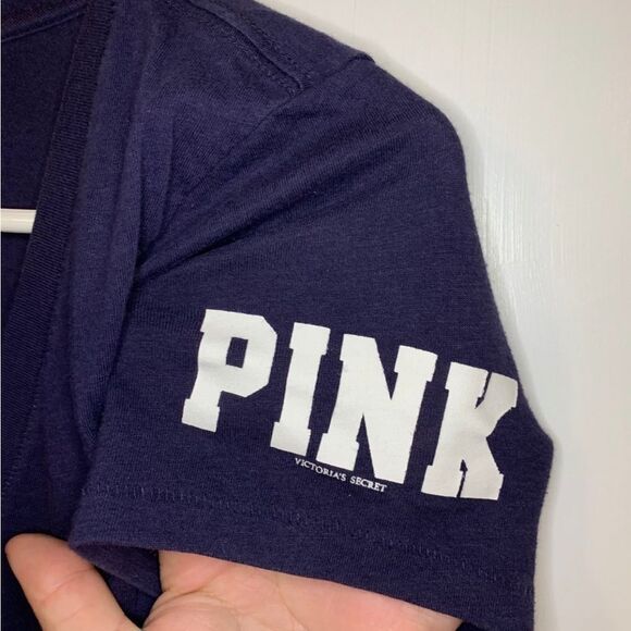 PINK VICTORIA’S Secret MLB Medium Navy Minnesota Twins Shirt - Picture 4 of 6
